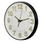 Clockswise Quartz 14in Glow-in-the Dark Wall Clock With Luminous Green Numbers & Hands Battery Operated, Black QI004619.14 - alternate 2