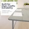 Flash Furniture Wren 72 in x 30 in Adjustable Height Activity Table, Thermal Laminate Top, Standard Legs, Light Gray XU-A3072-REC-LTGRY-T-A-GG - alternate 2