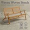 Alaterre Furniture Alaterre Weyra Outdoor Loveseat with Wood and Wicker Natural Patio Furniture Design 80-OUTD-WEYRA-BN - alternate 2