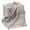 Homeroots Gray and Blue Woven Lambswool Striped Throw Blanket With Fringe 490100 - alternate 1
