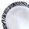 Smarty Had A Party 7.5" White w/Black Zebra Stripes Round Disposable Plastic Appetizer/Salad Plates (120 Plates), 120PK 947-B-CASE - alternate 2