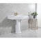 Kingston Brass 35" Ceramic Pedestal Sink, Single Hole, Glossy White VPB3510 - alternate 2