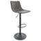 Leisuremod Tilbury Modern Adjustable Bar Stool with Footrest and 360-Degree Swivel, Grey TS29GR - alternate 1