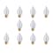 Bulbrite Spunlite Dimmable 25W C15 Specialty Incandescent Bulbs, Satin, Medium E26 Screw Base, 10PK 861072 - alternate 1