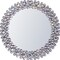 Homeroots 26" Silver Round Faux Crystal Bling Framed Accent Mirror 635511 - alternate 2