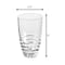 Homeroots Set of Four Clear Swirl Acrylic Highball Glasses 521172 - alternate 2