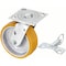 Zoro Select Plate Caster, Swivel, Polyurethane, 7 1/2"H P21S-UA060R-14-DL - alternate 2
