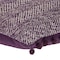 Homeroots 18" Purple and White Weave Cotton Throw Pillow With Pom Poms 529228 - alternate 2