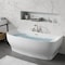 Anzzi Freestanding Tub, 64.9 in L, 30.7 in W, Brushed Nickel, Acrylic, Center FT-AZ112-473BN - alternate 1