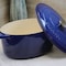 Crock-Pot Crock Pot Artisan 7 Quart Enameled Cast Iron Oval Dutch Oven in Sapphire Blue 69149.02 - alternate 2