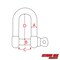 Extreme Max Extreme Max 3006.8252.4 BoatTector Stainless Steel D Shackle - 3/4", 4-Pack 3006.8252.4 - alternate 2