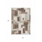 Homeroots 5' X 8' Brown Ivory And Taupe Geometric Washable Indoor Outdoor Area Rug 613200 - alternate 2