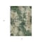 Homeroots 3' X 5' Fern Green And Beige Abstract Washable Indoor Outdoor Area Rug 630681 - alternate 2