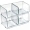 Azar Displays Small Clear Stackable Bin, 2PK 556720-2PK - alternate 1