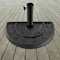 Pure Garden 20lbs Half-Round Umbrella Base, Black 50-146 - alternate 1