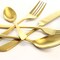 Megachef Gibbous 20 Piece Flatware Utensil Set, Stainless Steel Service for 4 in in Gold MCFW-GIBBOUS-GOLD - alternate 3