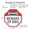 Signmission Warning Beware of Dog, 10 Inch X 10 Inch, Plastic Sign OC-P-10-49 - alternate 2