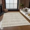 Homeroots 5' X 8' Beige And Ivory Southwestern Washable Indoor Outdoor Area Rug 587507 - alternate 2