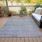 Homeroots 8' X 10' Plum And Silver Oriental Washable Indoor Outdoor Area Rug 631134 - alternate 2