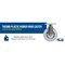 Vestil Thermoplastic Rubber Rigid Caster 6 In. Diameter x 2 In. Width 600 Lb. Capacity Gray CST-E-SS-6X2TPR-R - alternate 2