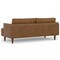 Homeroots 76" Brown Leather Sofa 640999 - alternate 2