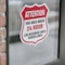 Signmission 24 Hour Surveillance Shield Sign Attenti, 4 inch X 4 inch, Vinyl Decal, 2PK SHI-D-2PACK-4-351 - alternate 2