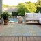 Homeroots 10' X 14' Beige And Blue Abstract Washable Indoor Outdoor Area Rug 612916 - alternate 2