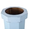 Happimess Fleur 25-Gallon Disposable Corrugated Cardboard Event Trash Can, Recycling Bin, Tide Pool Blue, 2PK HPM1300G-SET2 - alternate 2