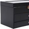 Homeroots 13" Black Faux Leather Box 475783 - alternate 2