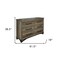 Homeroots 62" Brown Solid Wood Six Drawer Double Dresser 524537 - alternate 2