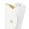 Z-Lite Salone 1 Light Wall Sconce, Matte White/Matte White Outer, Gold Inner, 7 In W 1951-1S-MW - alternate 2
