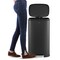 Happimess Curtis 8-Gallon Step-Open Trash Can, Charcoal Black HPM1011B - alternate 3