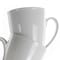 Elama Rosales 6 Piece 12 Ounce Porcelain Mug Set in White EL-ROSALES - alternate 2