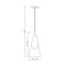 Z-Lite Aimie 1-Light Pendant, 7 in W, Brushed Nickel 828P7-BN - alternate 3