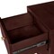 Homeroots 19" Espresso Solid and Manufactured Wood Two Drawer Nightstand 526871 - alternate 2