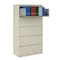 Hirsh 36 in W 5 Drawer Lateral File Cabinet, Putty, A4/Legal/Letter 17638 - alternate 2