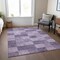 Homeroots 3' X 5' Purple And Lavender Geometric Washable Indoor Outdoor Area Rug 604887 - alternate 2