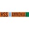 Brady HSS VAP AMMONIA LOW Pipe Marker, 4in H x 24in W, Fits Pipes 8in Dia. or Larger 145870 - alternate 1