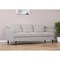 Homeroots 83" Pearl Leather Sofa With Black Legs 491280 - alternate 2