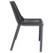 Leisuremod Acken Plastic Dining Side Chair, Black ACK18BL - alternate 2