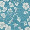 Homeroots 5' X 8' Turquoise Ivory And Gray Floral Washable Indoor Outdoor Area Rug 599929 - alternate 2