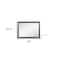 Homeroots 35" Dark Gray Wood Framed Mounted Dresser Mirror 384060 - alternate 2