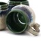 Meritage Lexington 4 Piece 20 Ounce Stoneware Two Tone Mug Set in Green Multi 121834.01 - alternate 2
