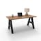 We'Re It A-Frame Writing Desk W/ Modesty Panel, 30 in D X 30 in H, 72 in W X Laminate AF7230-MOD-WAL - alternate 2