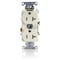 Leviton Duplex Outlet, Light Almond 20A, 125V T5362-T - alternate 1