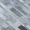 Homeroots 8' Blue And Gray Round Striped Washable Indoor Outdoor Area Rug 615514 - alternate 2