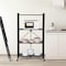 Simple Deluxe HealSmart Heavy Duty 4-Tier Foldable Metal Rack, 28.0in D x 13.4in W x 49.2in H Storage Shelving Un HKSHLFFOLD28154904BB - alternate 2