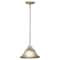 Vaxcel Da Vinci Brushed Nickel Mini Pendant Ceiling Light White Glass PD5024BN - alternate 1