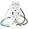 Leviton USBReceptacle, 20A, White, Thermoplastic GUAC2-W - alternate 2