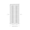 Sartodoors Sliding Closet Bi-fold Doors, Felicia 3312 White Silk with Frosted Glass, Sturdy Tracks Moldings T FELICIA3312BF-WS-72 x 84 (2* 36x84) - alternate 2